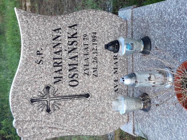 Grób MARIANNA OSMAŃSKA